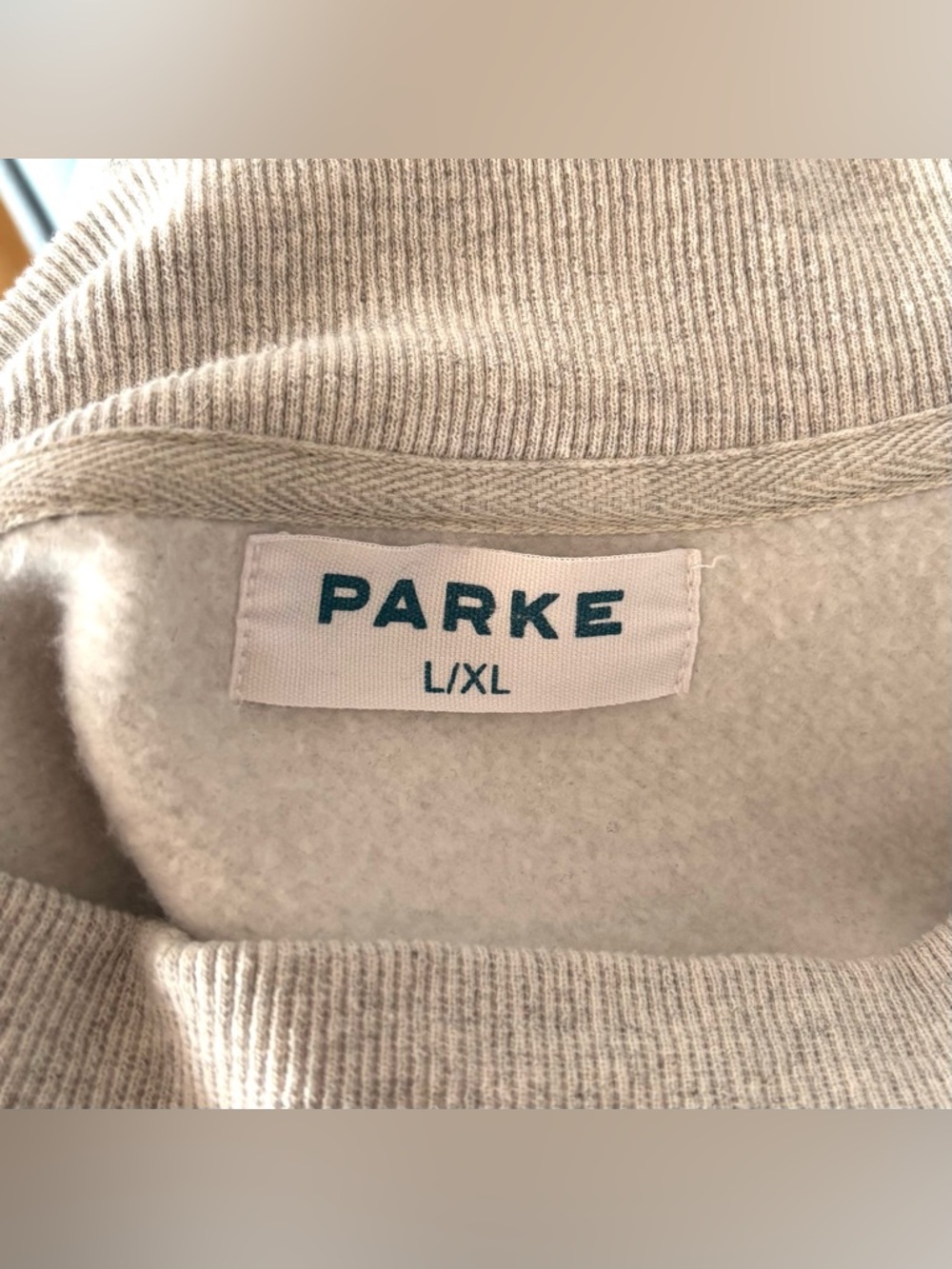 PARKE New York Sweatshirt Mock Neck Limited Edition NYC Taxi Size L/XL - Picture 8 of 10